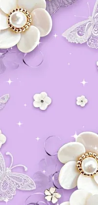 White Purple Product Live Wallpaper