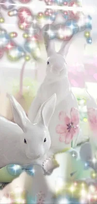 White Rabbit Toy Live Wallpaper