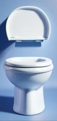 White Toilet Purple Live Wallpaper