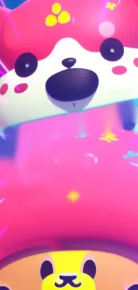 Looking for a cute and whimsical live wallpaper with a touch of nostalgia and comfort? Check out this concept art featuring two stacked stuffed animals, animated clouds, and stars in the background and customizable text message notifications with cute animal sound effects