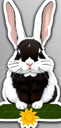 White Vertebrate Rabbit Live Wallpaper