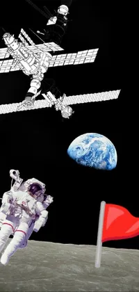 World Astronaut Art Live Wallpaper