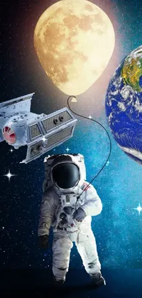 World Astronaut Light Live Wallpaper
