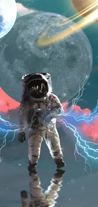World Astronaut Light Live Wallpaper