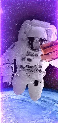Looking for an epic live wallpaper for your phone? Check out this astronaut in outer space wallpaper