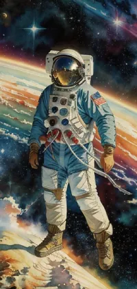 World Astronaut Sky Live Wallpaper