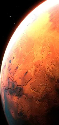 Experience the Mars landscape with this incredible phone live wallpaper featuring a close-up of the captivating red planet