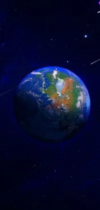 World Astronomy Electric Blue Live Wallpaper