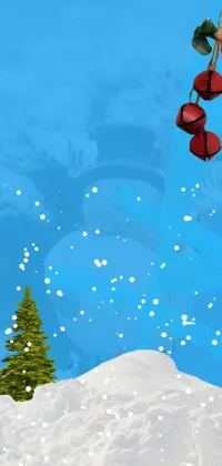 World Azure Snow Live Wallpaper