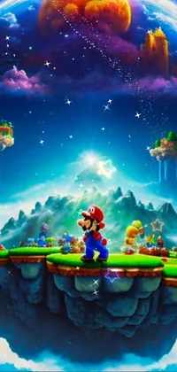 cosmic super mario Live Wallpaper - free download