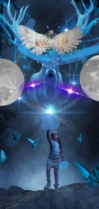 Blue Sky Light Live Wallpaper