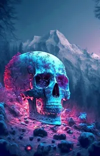 World Bone Skull Live Wallpaper