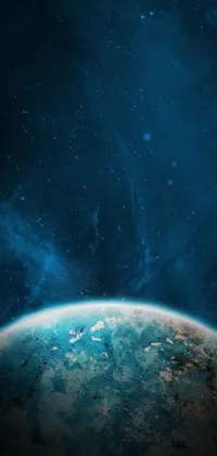 World Electric Blue Astronomical Object Live Wallpaper