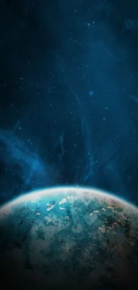 Are you looking for a stunning live wallpaper for your phone? Look no further than this incredible space-themed wallpaper! Featuring a mesmerizing view of Earth from space, adorned in intricate digital art, this mesmerizing wallpaper is a must-have for anyone who loves the beauty and mystery of space
