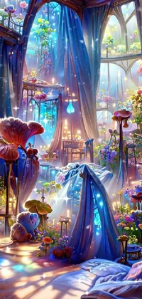 Transform your phone into a mystical wonderland with this stunning live wallpaper