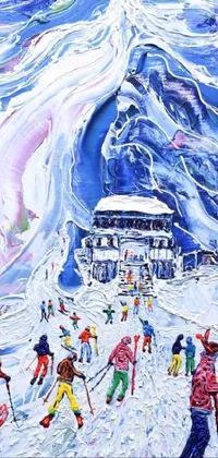 World Snow Painting Live Wallpaper