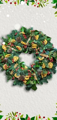 Wreath Christmas Ornament Creative Arts Live Wallpaper