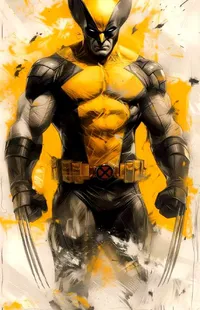 Yellow Art Fictional Character Live Wallpaper