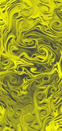 Yellow Art Liquid Live Wallpaper