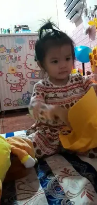 Yellow Toddler Child Live Wallpaper