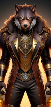 Steampunk Werewolf Live Wallpaper - free download