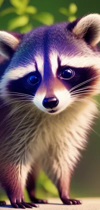Cute Raccoon Live Wallpaper