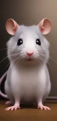 Cute White Rat Live Wallpaper