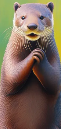 Otter Oil Painting Live Wallpaper