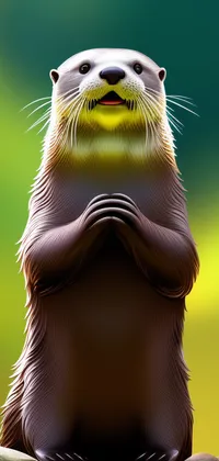Otter Praying Live Wallpaper