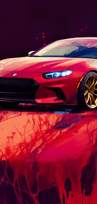 Cool Red Car Cover Live Wallpaper