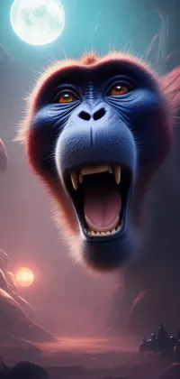 Monkey Bite Sci-Fi Live Wallpaper