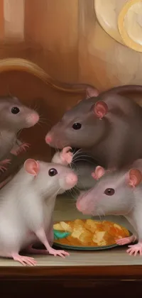 Rats Oil Painting Live Wallpaper