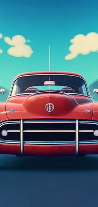 Red Car Front Bumper Live Wallpaper