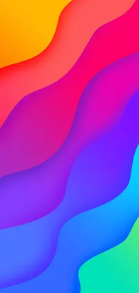 Rainbow Waves Live Wallpaper
