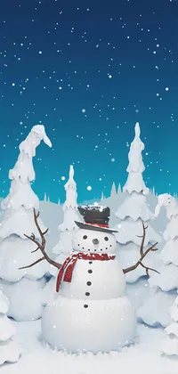 Snowyman Live Wallpaper