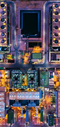 Top View of City Live Wallpaper