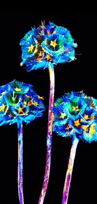 Neon Flowers Live Wallpaper