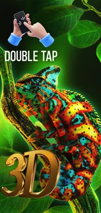 Changing Colors Chameleon 3D Live Wallpaper