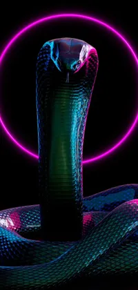 King Cobra Neon Live Wallpaper - free download