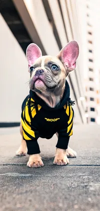 Dog with Hoodie Live Wallpaper - free download