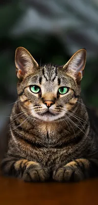 Cat Front View Sitting Live Wallpaper