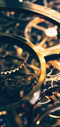Gold Mechanism Live Wallpaper
