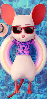 Swimming Pool Cute Mouse Live Wallpaper