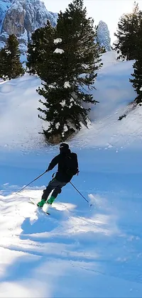 Skiing Live Wallpaper