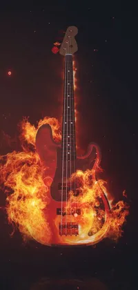 Fire Guitar Live Wallpaper
