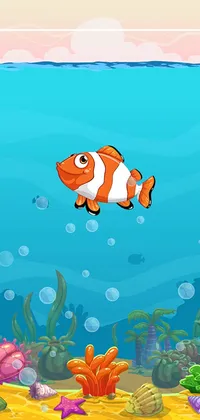 Fish Underwater Cartoon Live Wallpaper