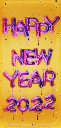 Happy New Year Balloons Live Wallpaper