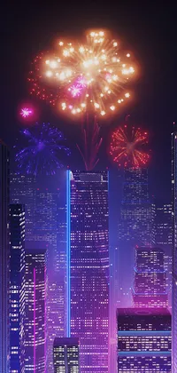 New Year Eve Fireworks Live Wallpaper