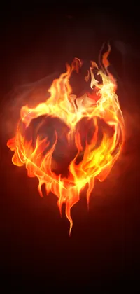 Burning Heart Wallpaper Live Wallpaper