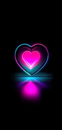 Red Neon Heart - Light Up Live, Our Glowing Hearts